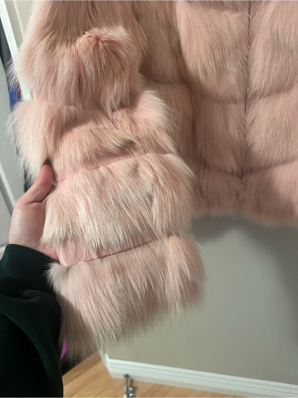 Vintage Pink Rabbit Fur Jacket - Picture 2 of 12